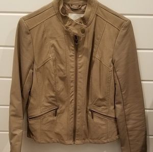 Faux Leather Moto Jacket